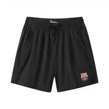 巴塞罗那足球俱乐部 吸汗透气跑步篮球健身训练宽松百搭运动五分休闲短裤 男女同款