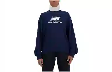 New Balance Sport Essentials French Terry Crew Blue