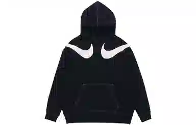 Nike Swoosh Fleece Hoodie Black