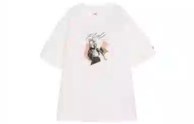 Jordan AS W J SS GFX OS Tee White