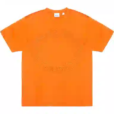 Burberry FW22 Embroidered T-Shirt Orange