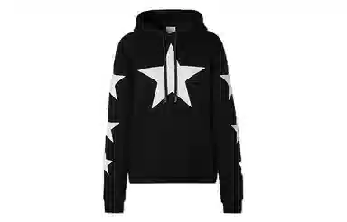 Burberry Star Print Hoodie Black