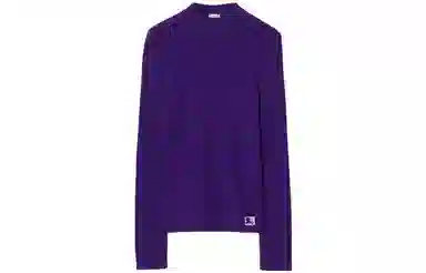 Burberry Wool Blend Sweater Purple