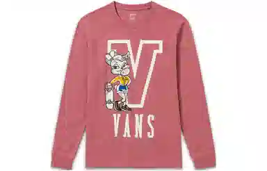 Vans SS23 Printed Crew Tee Red