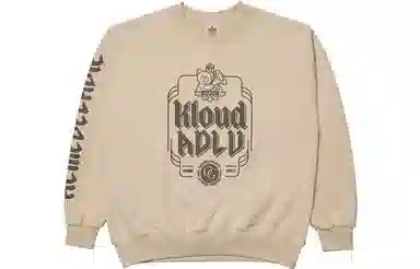 acme de la vie ADLV Bear Logo Crewneck Sweatshirt Beige