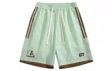 王者荣耀 鲁班七号星空梦想款美式基础款字母印花运动宽松舒适多巴胺配色排汗速干凉感沙滩五分休闲短裤 男女同款