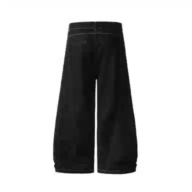 STRANGER LAB Denim Curved Blade Jeans Black