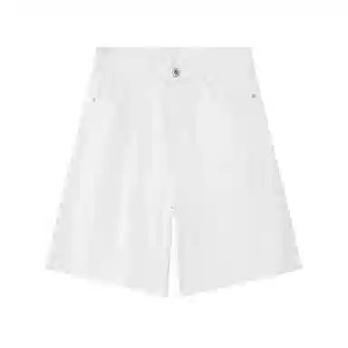 北极绒 美式复古做旧宽松直筒五分休闲短裤 男款