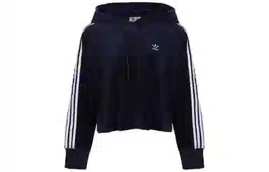 adidas Originals Cropped Hoodie Navy