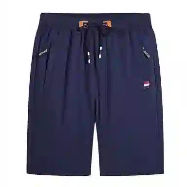 北极绒 时尚潮流韩版大码拉链外穿休闲短裤 男款