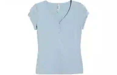 SKIMS New Vintage Henley T-Shirt VT Denim