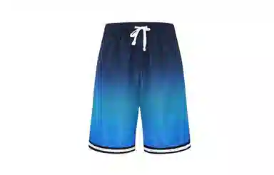 木林森 运动时尚渲染透气凉爽运动休闲短裤 男女同款