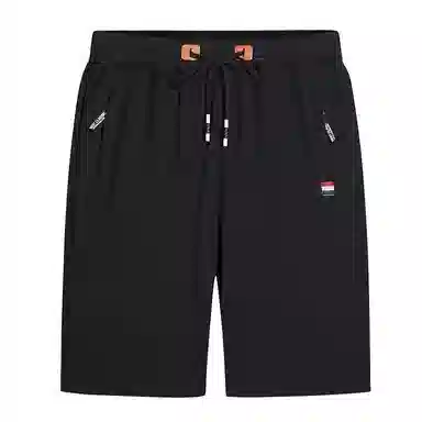 北极绒 时尚潮流韩版大码拉链外穿休闲短裤 男款