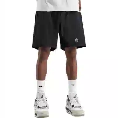 王者荣耀 孙悟空地狱火款 美式复古五分冰感纯色校园学院风健身篮球裤运动宽松系带直筒设计直筒松弛感慵懒风休闲短裤 男女同款