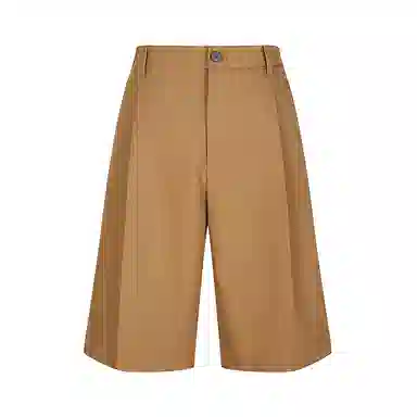 速写 通勤挺括纯色百搭休闲短裤 男款