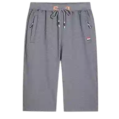 北极绒 时尚潮流韩版大码拉链外穿休闲短裤 男款