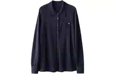 恒源祥 纯色羊毛针织休闲纽扣开衫外穿毛衣 女款