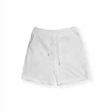 我是大卫 日系简约百搭阔腿五分裤慵懒宽松休闲短裤 男女同款 白色