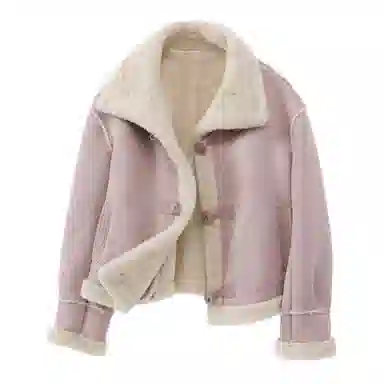 XIANGYING Solid Color Lapel Jacket