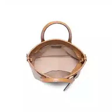 BELLE Vintage Simple Tote Medium Apricot