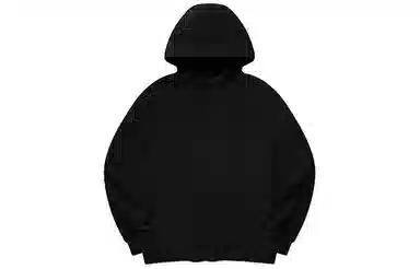 乔丹 保暖连帽休闲套头卫衣 女款 黑色