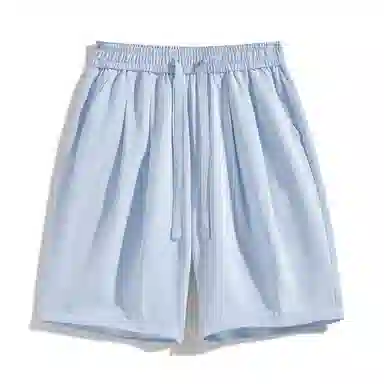 海尔斯 美式高街户外纯色百搭中腰宽松系带休闲短裤 男款