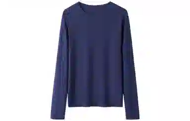 恒源祥 薄款纯色长袖圆领针织衫 女款