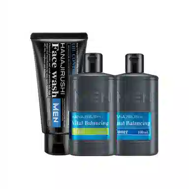 花印 男士洗面奶水份露护肤套装