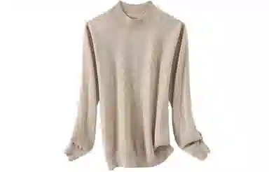 恒源祥 半高领针织衫打底羊绒衫 女款