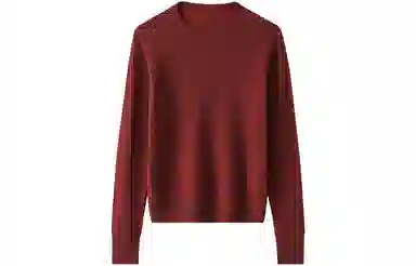 恒源祥 纯色圆领套头羊绒衫 女款