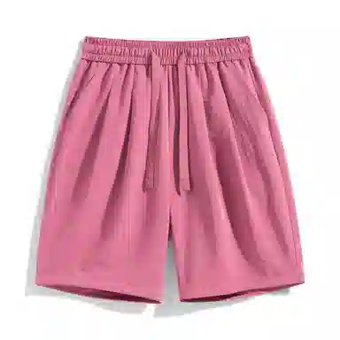 海尔斯 美式高街户外纯色百搭中腰宽松系带休闲短裤 男款