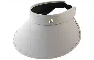 优幽兰 休闲百搭遮阳帽大檐户外黑胶空顶帽夏季韩系潮流防紫外线环绕式太阳帽显脸小 腈纶 防晒帽  女款