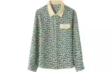 恒源祥 高级感印花雪纺上衣长袖衬衫 女款