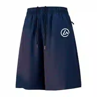 兰缪 日系简约纯色基础款日常通勤舒适柔软亲肤复古美式百搭户外运动宽松五分休闲短裤 男女同款