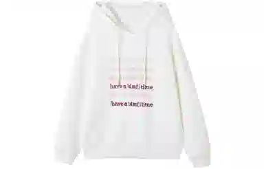 【dme】 字母绣花连帽休闲卫衣 女款