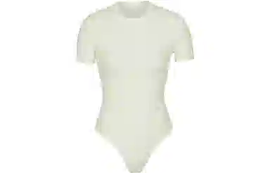 SKIMS Cotton Jersey Bodysuit Bone