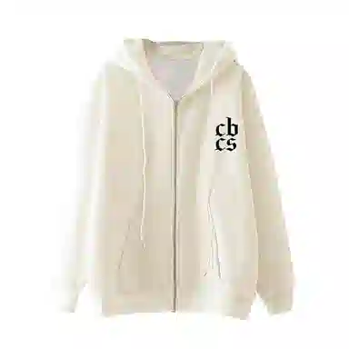 草本初色 连帽宽松薄款字母印花舒适通勤卫衣 男女同款