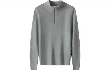 恒源祥 纯色半高领休闲长袖羊绒衫 女款