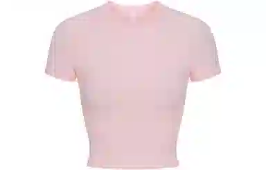 SKIMS NEW VINTAGE CROPPED RAGLAN T-SHIRT T CHERRY BLOSSOM