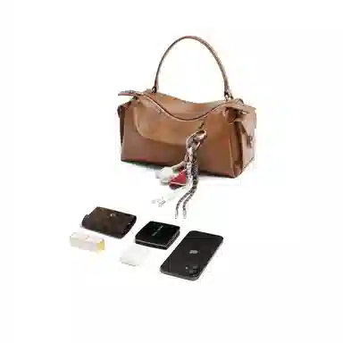 BELLE Boston Bag Brown