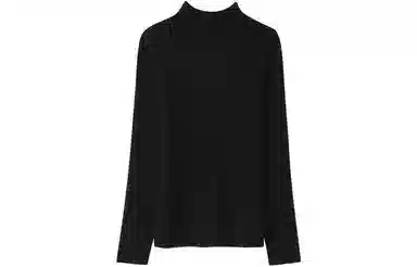 恒源祥 竖坑条修身羊绒衫 女款