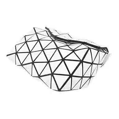 ISSEY MIYAKE Torso Bag Light Grey