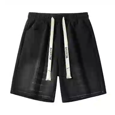 大卫贝肯 美式复古简约直筒休闲短裤 男女同款