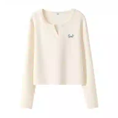 MJ Style V-Neck Pullover Long Sleeve T-Shirt