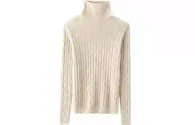 恒源祥 纯色堆堆领长袖羊绒衫 女款