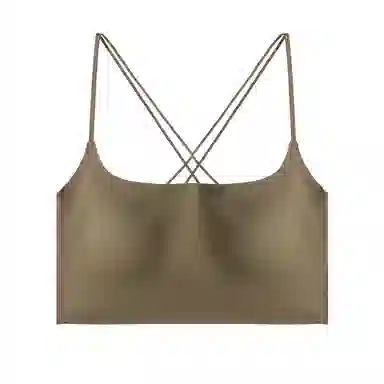 内在密码 交叉美背新款无痕抹胸带杯垫防走光防下垂可内搭外穿显瘦吊带女