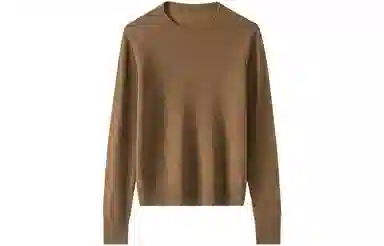 恒源祥 纯色圆领套头羊绒衫 女款