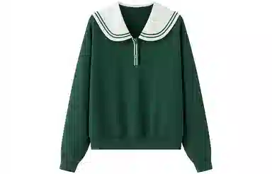 东鲸岁时记 小兔子装饰撞色休闲卫衣 女款 小兔子卫衣