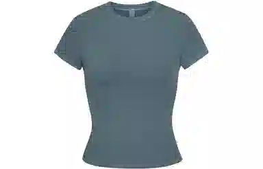 SKIMS COTTON JERSEY T-SHIRT T KYANITE