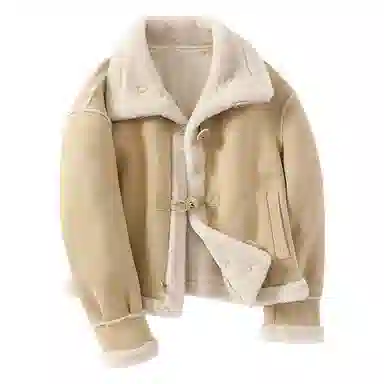 XIANGYING Solid Color Lapel Jacket